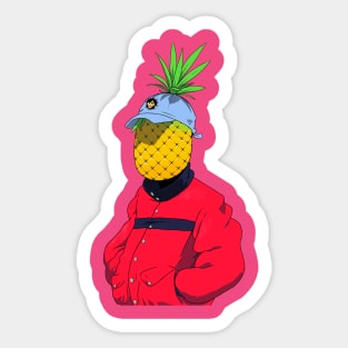 Pineapple Head Sticker